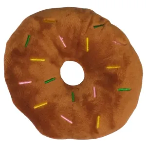 Aa Pet PawPlushy Donut Round Brown Dog Toy