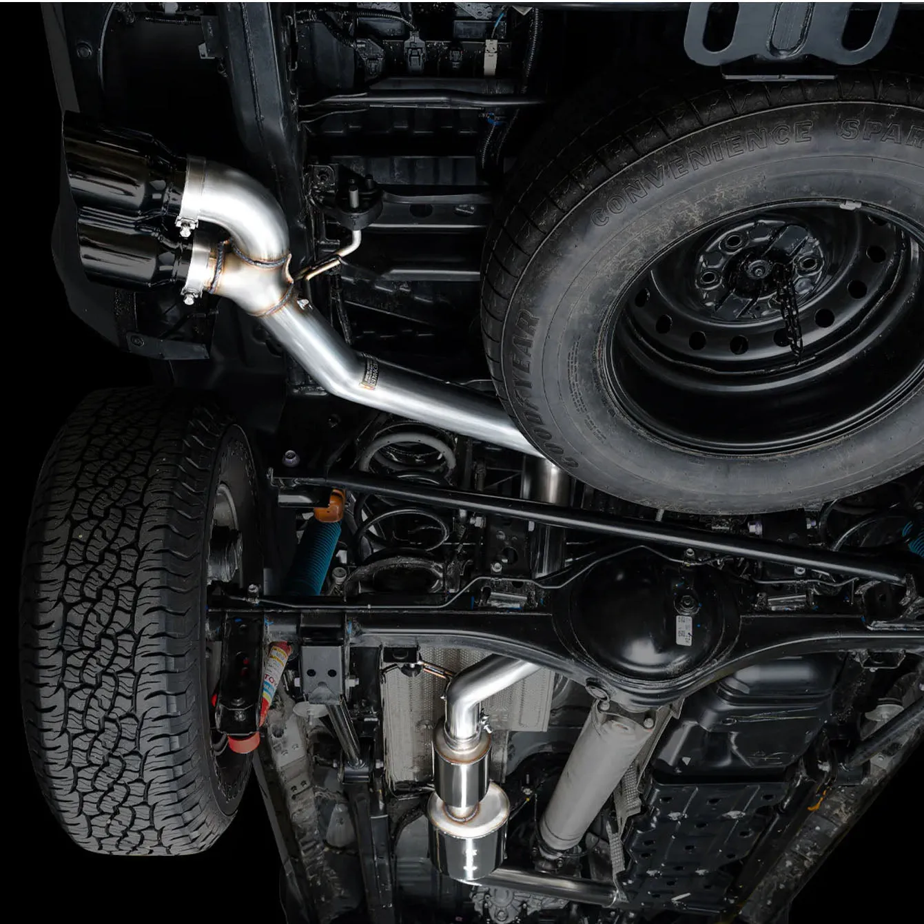 AWE Catback Exhaust System Dual Diamond Black Tips | 2024  Toyota Tacoma