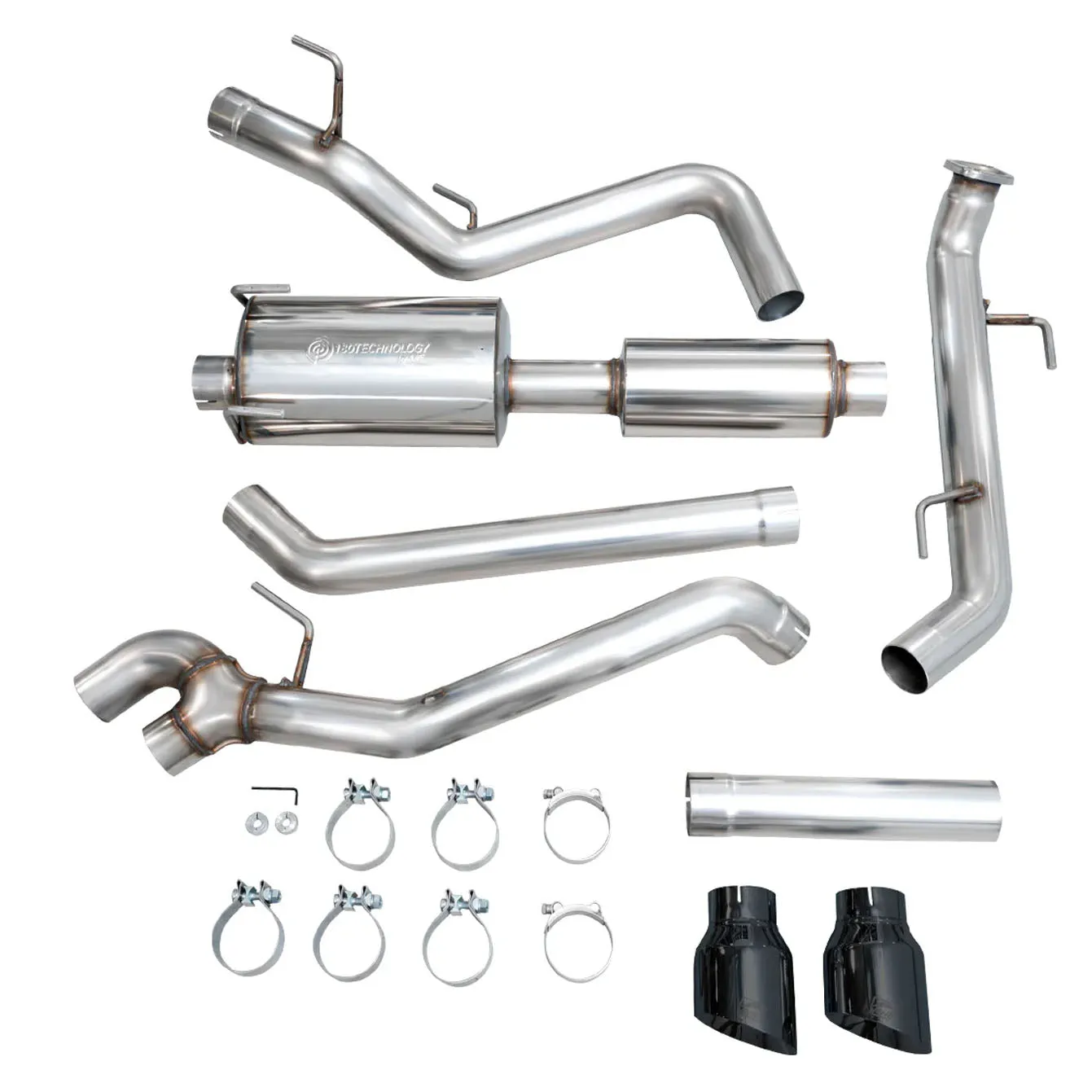 AWE Catback Exhaust System Dual Diamond Black Tips | 2024  Toyota Tacoma