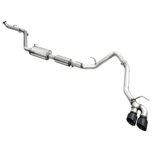 AWE Catback Exhaust System Dual Diamond Black Tips | 2024  Toyota Tacoma