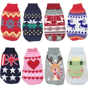 Christmas Cat Dog Sweater Pullover