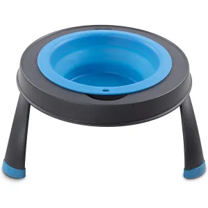 Dexas Elevated Single Feeder Blue Large