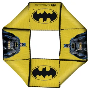 Dog Toy Squeaky Octagon Flyer - Batman JL Rebirth Pose Bat Icon Yellow