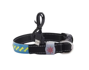 LED Pet Dog Collar Leather