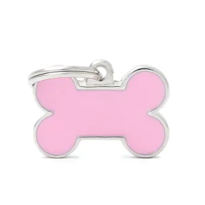 My Family ID Tags Basic Handmade Bone Pink
