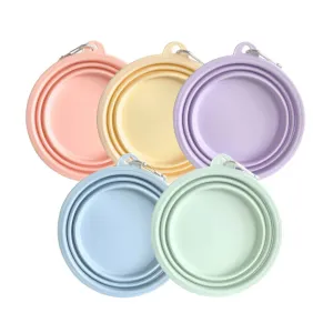 Pawsome Tails Pink Collapsible Travel Bowl