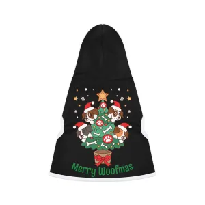 Pet Hoodie - Merry Woofmas Holiday Design