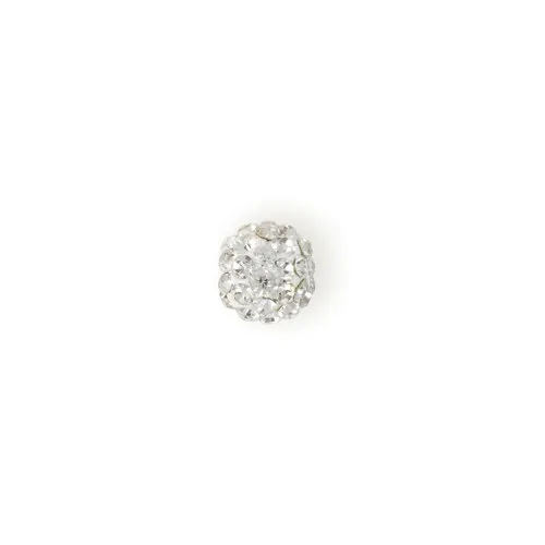 Shambala Rhinestone Bead - Crystal 08mm