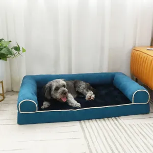 Suede Full Support Orthopedic Dog Bed