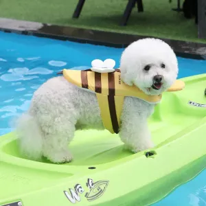 Summer Little Bee Dog Swimsuit | Waterproof Puppy Life Jacket | Breathable Dog Clothes Harness | Swimming Safety Pet Supplies | Alo Trendy