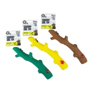 Vinyl Squeaky Tree Branch Pet Toy - 24cm